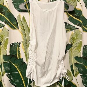 Savage X Fenty Cream Ruched Tank Top